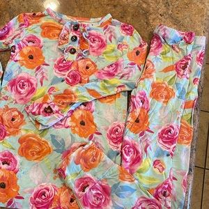 Gigi & Max pajamas in sweet floral print.